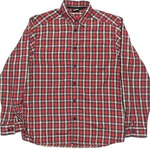Kavu Mens XL Long Sleeve Button Up Red Plaid Shirt